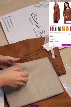 Women Pure Cotton Kurti Pant Set