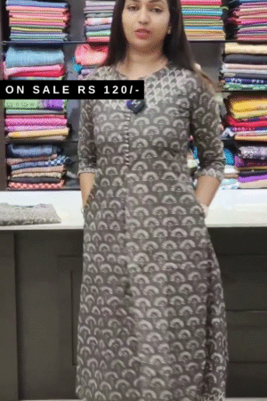 Embroidered Black Kurta For Women