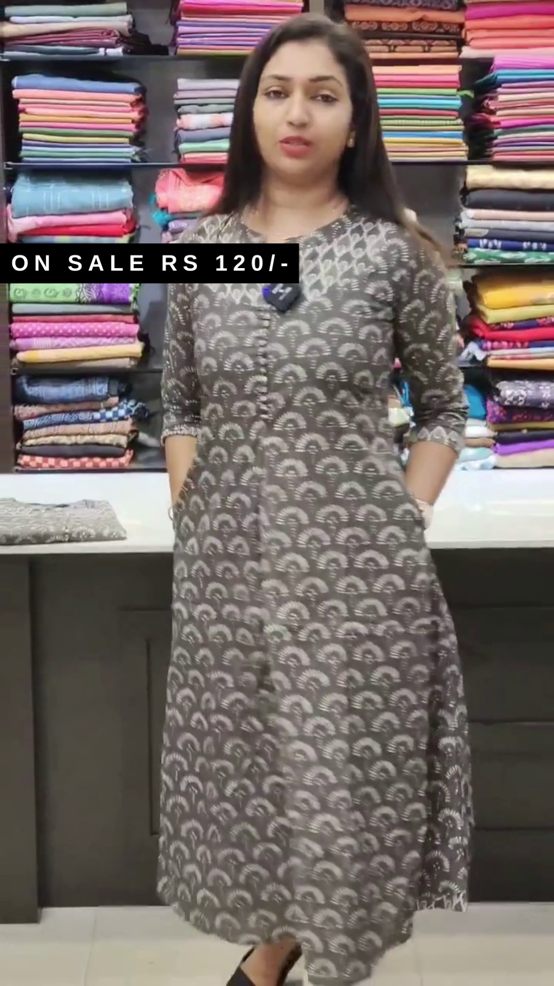 Embroidered Black Kurta For Women